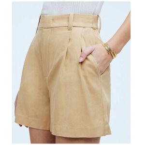 Madewell The Harlow Linen Blend Casual Trendy High Rise Shorts US Women's 00 New